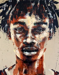 Somnium No. 7, sarja XIII, 2024 (akryyli ja öljy käännetylle kankaalle)