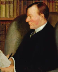 Thomas Edmund Harveyn (1875-1955) muotokuva (öljy kankaalle)