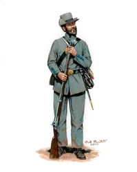 21. Illinoisin jalkaväkirykmentti 1861, 2025 (akryyli, guassi, Bristol)