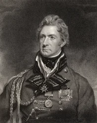 Sir Thomas Munro, 1. baronetti, kaivertanut Henry Hoppner Meyer (noin 1782-1847), teoksesta ”National Portrait Gallery”, osa II, julkaistu noin 1835