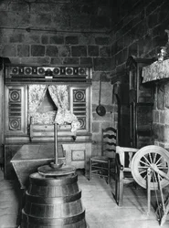 Sisustus, Dinan, Bretagne, Ranska, 1937.