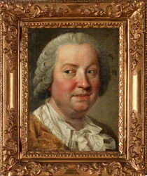 Omakuva - Martin van Meytens nuoremman (1695-1770) maalaus, öljy kankaalle, 36x26,5 cm - Omakuva, Martin van Meytens nuoremman öljy kankaalle - Yksityiskokoelma