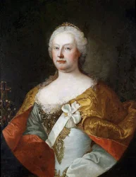 Itävallan keisarinna Maria Teresan (1717-1780) muotokuva - Martin van Meytensin (1695-1770) maalaus, öljy kankaalle, noin 1750, hollantilainen taide