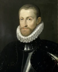 Itävallan Rudolf II:n (1552-1612), Pyhän saksalais-roomalaisen keisarikunnan keisarin, muotokuva, noin 1578