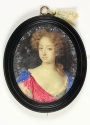 Lady nimeltä Lady Paston (akvarelli vellum)