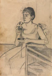 After-Dinner Coffee recto, After-Dinner Coffee verso, c. 1889.