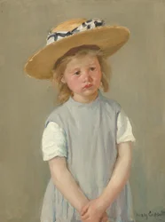 Lapsi olkihatussa, n. 1886.