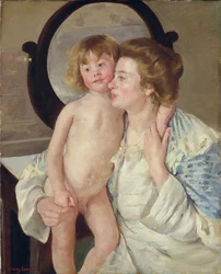 Äiti ja poika, noin 1899