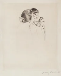 Talonpoikaäiti ja lapsi, n. 1894.