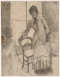 Vierailija recto, Vierailija verso, c. 1881.