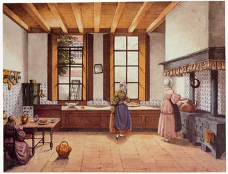 Kusina ng Zwijnshoofd Hotel sa Arnhem, 1838finn