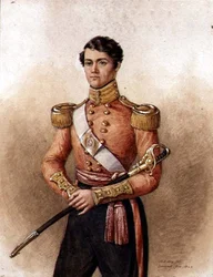 Muotokuva majuri Charles Hamilton Waken (k. 1871) 34. intiaanien jalkaväestä