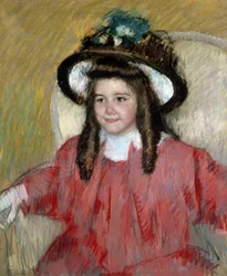 Anne Marie Durand Ruel (Anne-Marie Durand-Ruelin muotokuva). Mary Cassattin (1845-1926) maalaus. Yksityiskokoelma