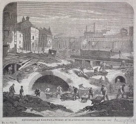 Blackfriars Bridge, Lontoo, 1863