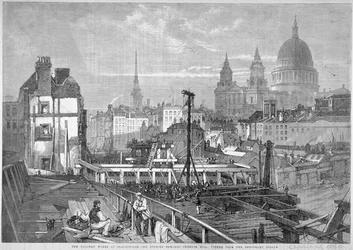 Blackfriars Bridge, Lontoo, 1864