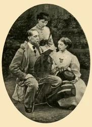 "Charles Dickens lukee tyttäreilleen, 1865", 1910
