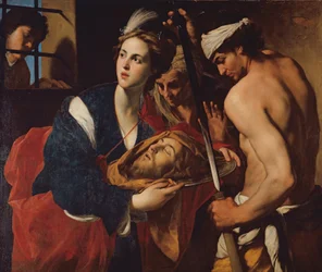 Salome Johannes Kastajan pään kanssa (öljy kankaalle)