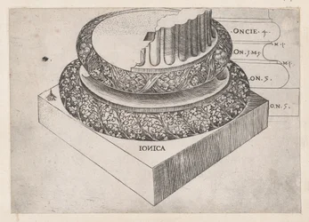 Rooman loiston peili: Ioninen pohja, n. 1537, n. 1537
