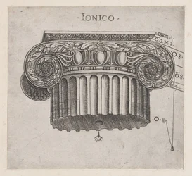 Rooman loiston peili: Ioninen pääkaupunki, n. 1537, n. 1537