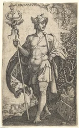 Merkurius julkaisusta The Gods Who Presid Over the Planets, 1528.