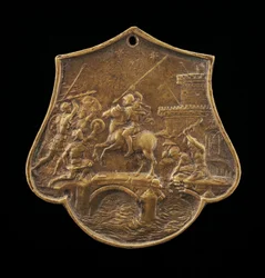 Horatius Cocles puolustamassa siltaa, 1400-luvun toinen puoli.