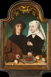 Taiteilijan omakuva vaimonsa kanssa, 1496.