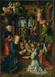 The Adoration of the Christ Child, n. 1500 (öljy tammilevylle)