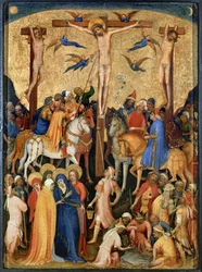 Ristiinnaulitseminen (tempera puulle)
