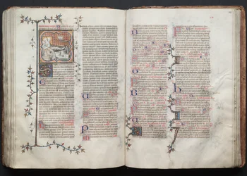 Gothan messali: Fol. 123r, teksti, c. 1375.