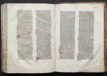 Gothan messali: Fol. 153v, teksti, c. 1375.