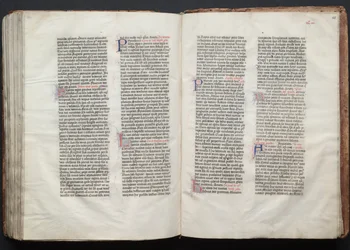 Gothan messali: Fol. 154v, teksti, c. 1375.