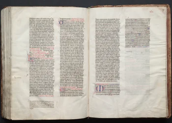 Gothan messali: Fol. 156v, teksti, c. 1375.