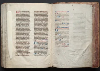 Gothan messali: Fol. 163v, teksti, c. 1375.