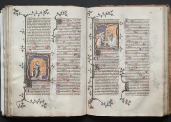 Gothan messali: Fol. 82v, Kolminaisuus, c. 1375.