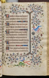 Navarran kuninkaan Kaarle Aatelisen (1361-1425) tunnit: fol. 251r, teksti