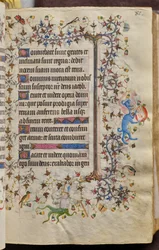 Navarran kuninkaan Kaarle Aatelisen (1361-1425) tunnit: fol. 41r, teksti
