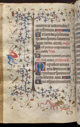 Navarran kuninkaan Kaarle Aatelisen (1361-1425) tunnit: fol. 93v, teksti