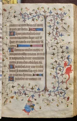 Navarran kuninkaan Kaarle Aatelisen (1361-1425) tunnit: fol. 97r, teksti