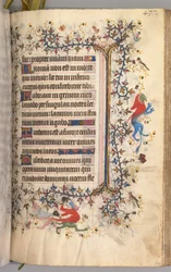 Kaarle Aatelisen, Navarran kuninkaan tunnit 1361-1425: fol. 213r, Teksti, c. 1405.