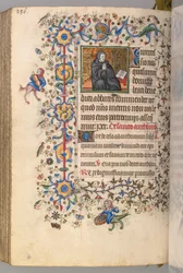 Kaarle Aatelisen, Navarran kuninkaan tunnit 1361-1425, fol. 287vr, St. Benoit, n. 1405.
