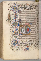 Kaarle Aatelisen, Navarran kuninkaan tunnit 1361-1425, fol. 288v, St. Hervard, c. 1405.