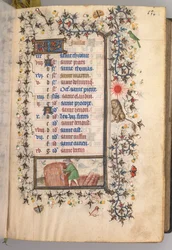 Kaarle Aatelisen, Navarran kuninkaan tunnit 1361-1425: fol. 7r, heinäkuuta, c. 1405.