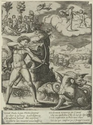 Apollo Slaying Python, ensimmäinen levy Apollon ja Daphnen historiasta
