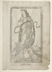 Clion historia Tarocchi-sarjasta D: Apollo and the Muses, #19, ennen vuotta 1467.