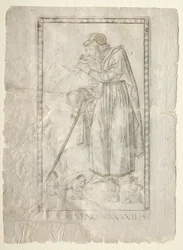 Saturnus Tarocchista, sarja A: Firmaments of the Universe, #47, ennen vuotta 1467.