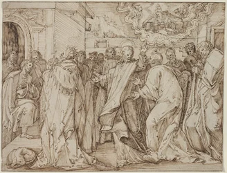 Vertaus kunnianosoitusrahasta, c. 15801600.