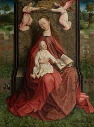 Madonna Crown by Angels (öljy paneelissa)