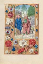 Espanjan kuningattaren Isabella katolisen tunteja:  Fol. 175v, Pyhät Filippus ja Jaakob