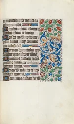 Tuntikirja Rouenin käyttö: fol. 105r, c. 1470.