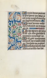 Tuntikirja Rouenin käyttö: fol. 128v, c. 1470.